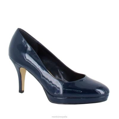 Menbur mujer dupan 204L1761 tacones medios y bajos azul oscuro