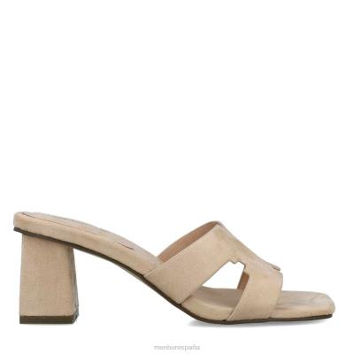 Menbur mujer eleusis 204L5717 tacones medios y bajos beige