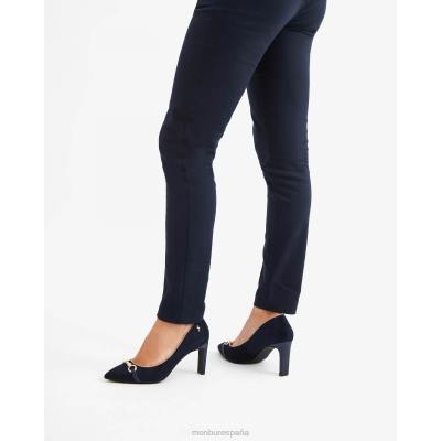 Menbur mujer erecia 204L5863 tacones medios y bajos azul oscuro