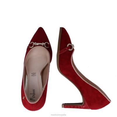 Menbur mujer erecia 204L5864 tacones medios y bajos rojo