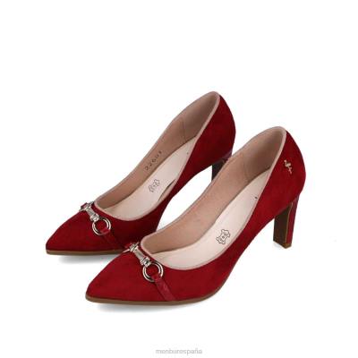 Menbur mujer erecia 204L5864 tacones medios y bajos rojo