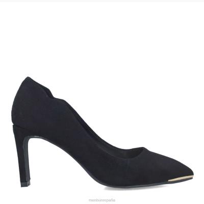 Menbur mujer escolecita 204L5597 tacones medios y bajos negro