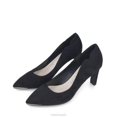 Menbur mujer escolecita 204L5597 tacones medios y bajos negro