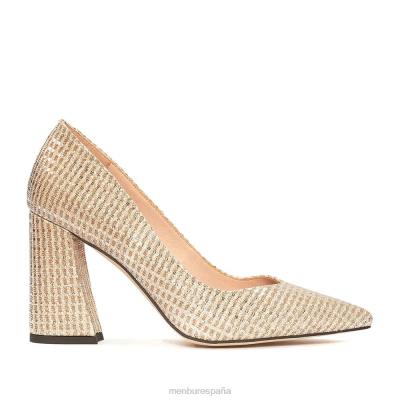 Menbur mujer espinoso 204L2171 tacones medios y bajos beige