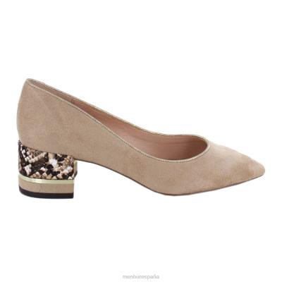 Menbur mujer estabiel 204L2169 tacones medios y bajos beige