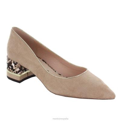 Menbur mujer estabiel 204L2169 tacones medios y bajos beige