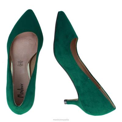 Menbur mujer estelvio 204L1939 tacones medios y bajos verde