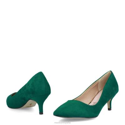 Menbur mujer estelvio 204L1939 tacones medios y bajos verde