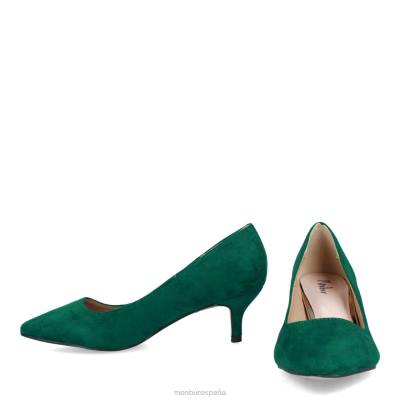 Menbur mujer estelvio 204L1939 tacones medios y bajos verde