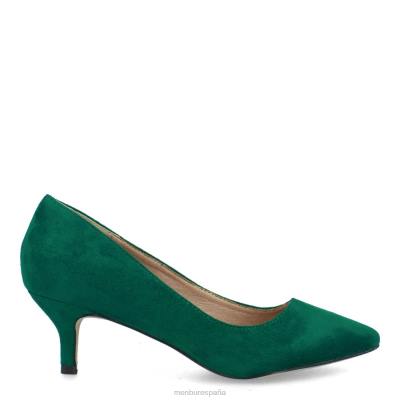 Menbur mujer estelvio 204L1939 tacones medios y bajos verde