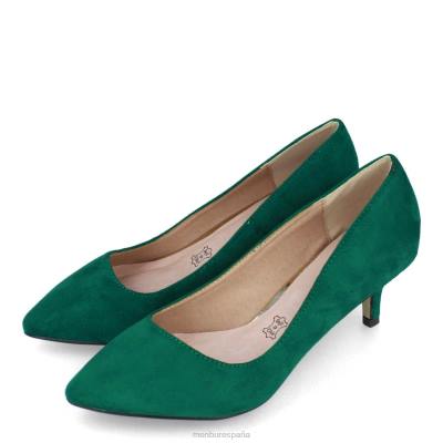 Menbur mujer estelvio 204L1939 tacones medios y bajos verde