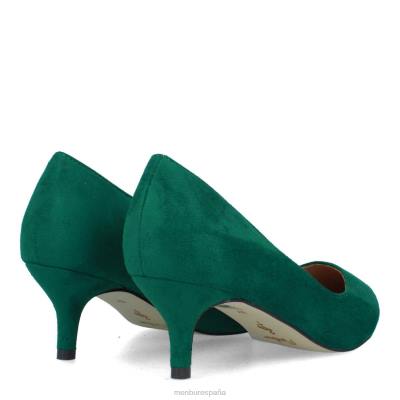 Menbur mujer estelvio 204L1939 tacones medios y bajos verde