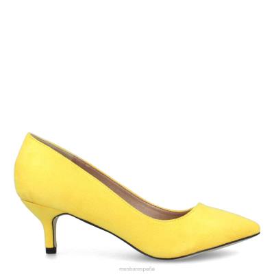 Menbur mujer estelvio 204L1940 tacones medios y bajos amarillo