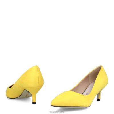 Menbur mujer estelvio 204L1940 tacones medios y bajos amarillo