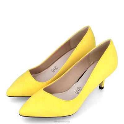 Menbur mujer estelvio 204L1940 tacones medios y bajos amarillo