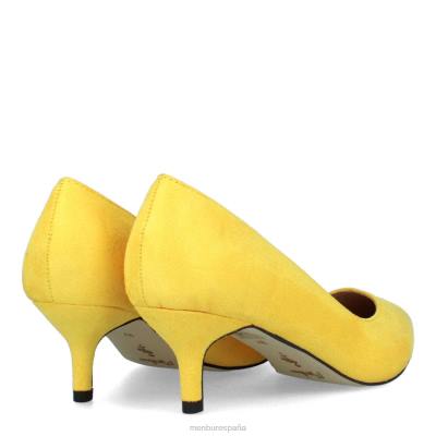 Menbur mujer estelvio 204L1940 tacones medios y bajos amarillo