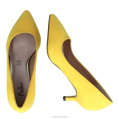 Menbur mujer estelvio 204L1940 tacones medios y bajos amarillo