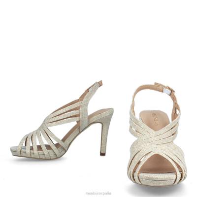 Menbur mujer estrepeto 204L2173 tacones medios y bajos beige