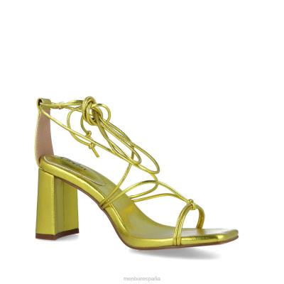 Menbur mujer eutimia 204L5768 tacones medios y bajos amarillo