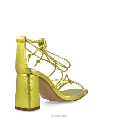 Menbur mujer eutimia 204L5768 tacones medios y bajos amarillo