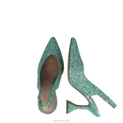 Menbur mujer fénix 204L5525 tacones medios y bajos verde