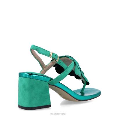 Menbur mujer fenonte 204L5726 tacones medios y bajos verde