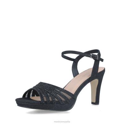 Menbur mujer goshenita 204L5645 tacones medios y bajos negro