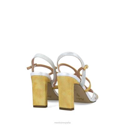 Menbur mujer hemera 204L1681 tacones medios y bajos amarillo