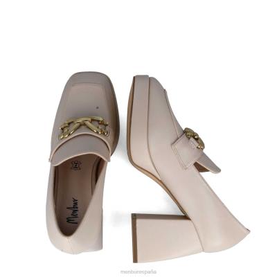 Menbur mujer jaspe 204L5611 tacones medios y bajos beige