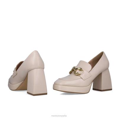 Menbur mujer jaspe 204L5611 tacones medios y bajos beige