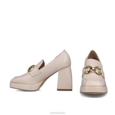 Menbur mujer jaspe 204L5611 tacones medios y bajos beige