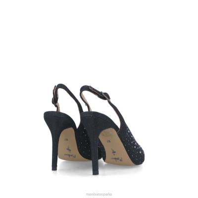 Menbur mujer lirata 204L1723 tacones medios y bajos negro