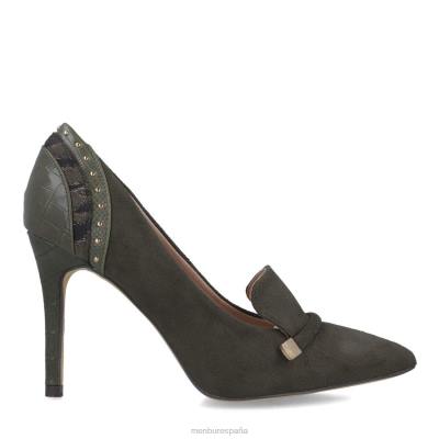 Menbur mujer lonicera 204L1718 tacones medios y bajos verde