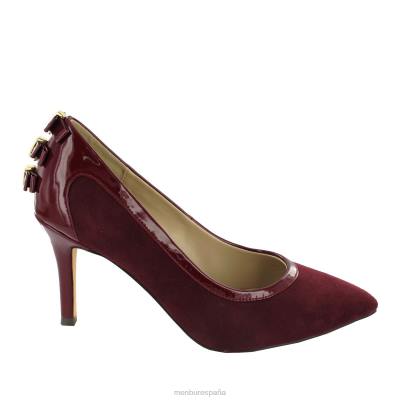 Menbur mujer manila 204L6008 tacones medios y bajos rojo