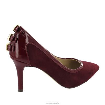 Menbur mujer manila 204L6008 tacones medios y bajos rojo