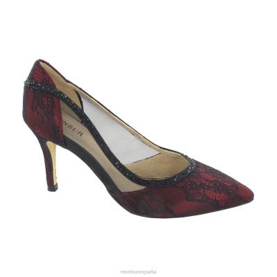 Menbur mujer marchena 204L5994 tacones medios y bajos rojo