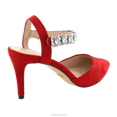 Menbur mujer matera 204L1816 tacones medios y bajos rojo