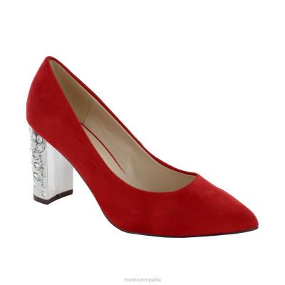 Menbur mujer mazia 204L1874 tacones medios y bajos rojo