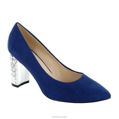 Menbur mujer mazia 204L1875 tacones medios y bajos azul oscuro