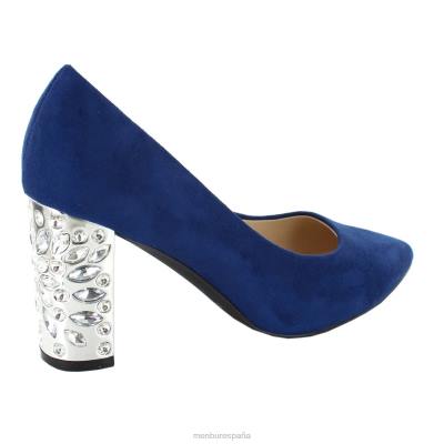 Menbur mujer mazia 204L1875 tacones medios y bajos azul oscuro