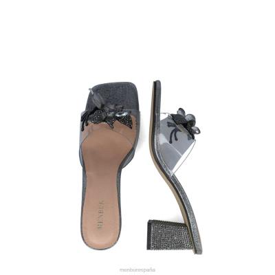 Menbur mujer melanita 204L1644 tacones medios y bajos gris