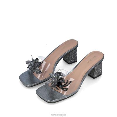 Menbur mujer melanita 204L1644 tacones medios y bajos gris