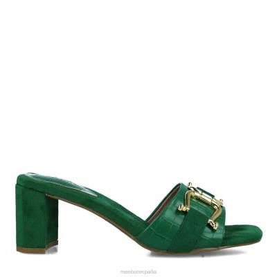 Menbur mujer metis 204L5861 tacones medios y bajos verde