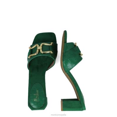 Menbur mujer metis 204L5861 tacones medios y bajos verde