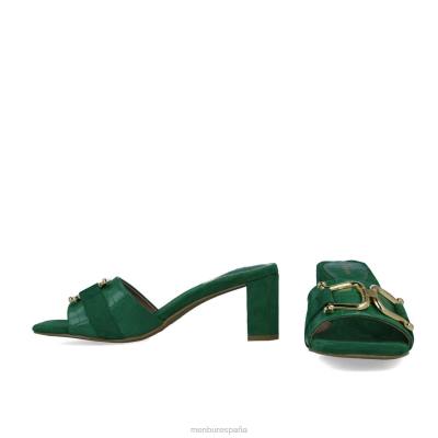 Menbur mujer metis 204L5861 tacones medios y bajos verde