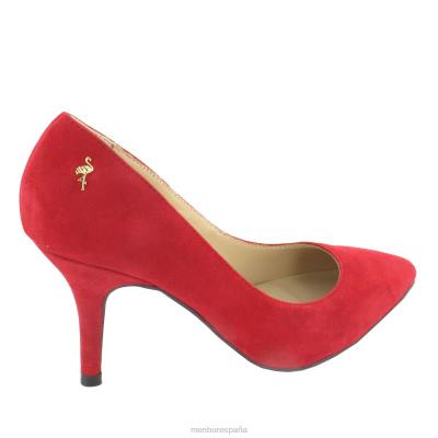 Menbur mujer monda 204L6013 tacones medios y bajos rojo