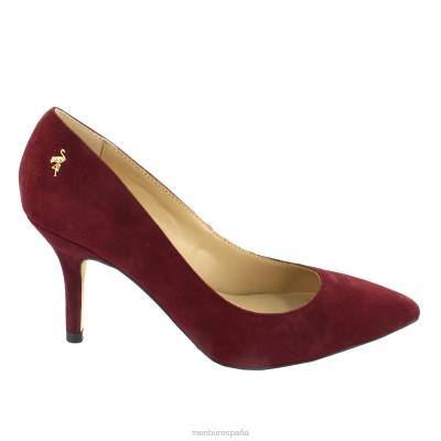 Menbur mujer monda 204L6015 tacones medios y bajos rojo