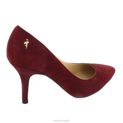 Menbur mujer monda 204L6015 tacones medios y bajos rojo