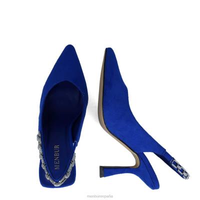 Menbur mujer monoceros 204L1565 tacones medios y bajos azul medio