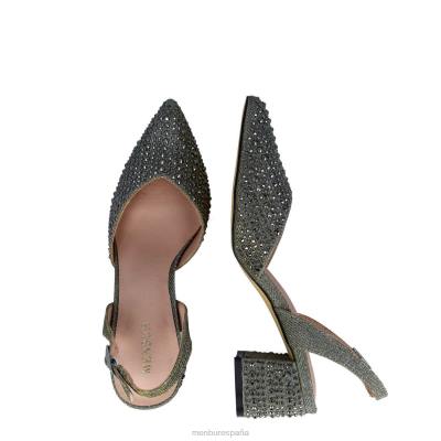 Menbur mujer neto 204L5752 tacones medios y bajos gris